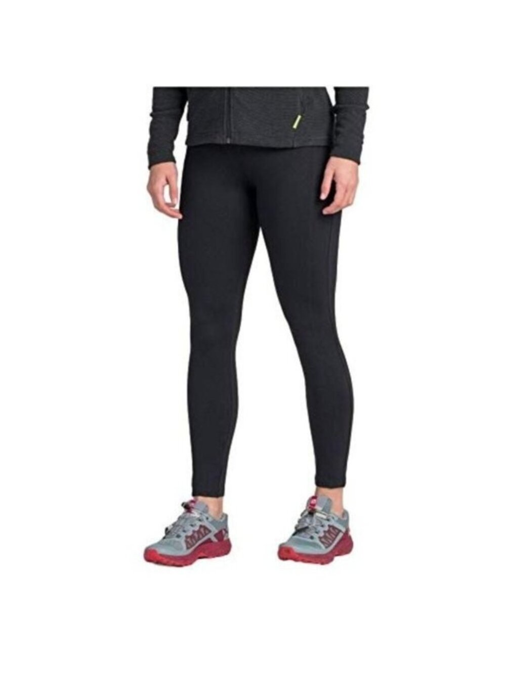 Kathmandu Kathmandu Trenah Leggings Women's 10 Black /Gray Pockets Hiking